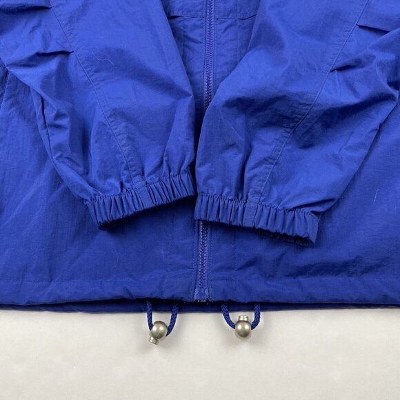 Members Only Hooded Windbreaker Jacket Men’s L Vented Mesh Lined Full Zip Blue - Picture 12 of 12